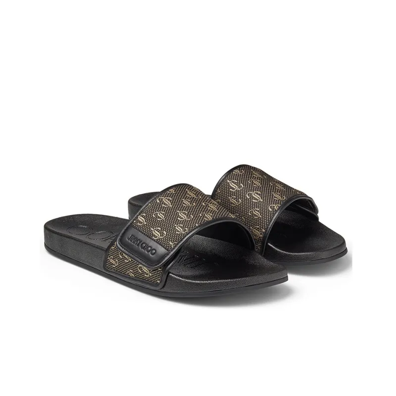 Jimmy Choo Slide Slippers Men's Black-1