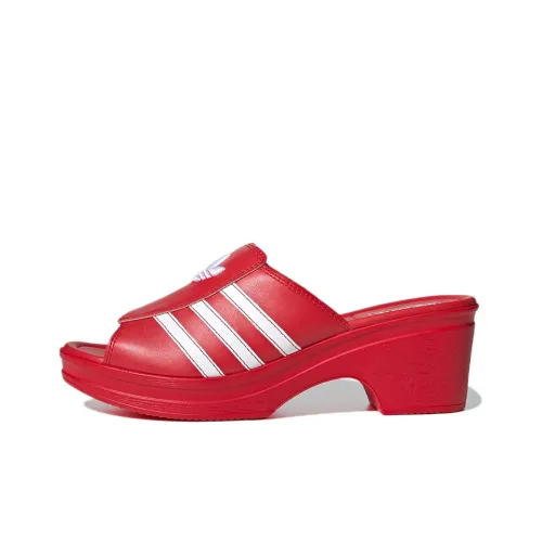 Adidas Trefoil Mules Lotta Volkova Red Women's