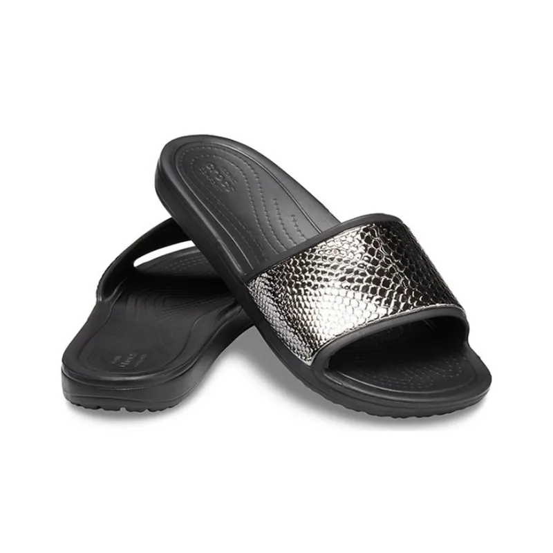 Crocs Sloane Slide Slippers Women's Black-3