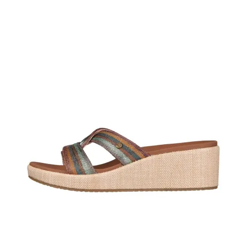 Skechers Arch Fit Rubber Sole Slip-Resistant Slide Slippers Women's Coffee Color