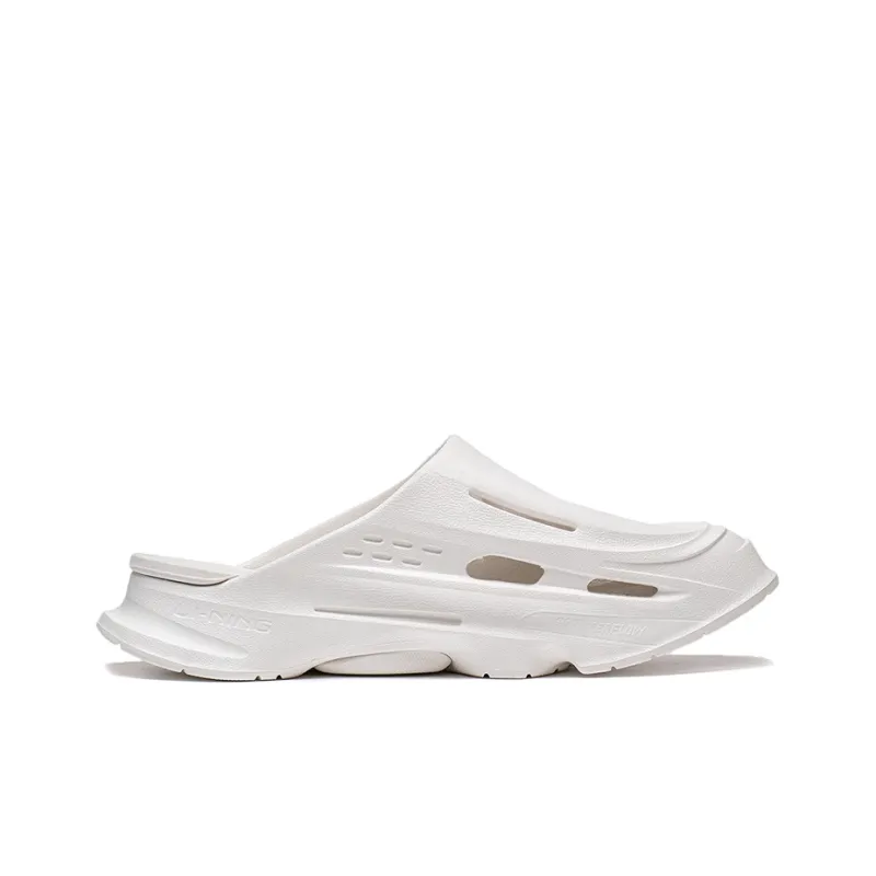 LiNing Slide Slippers Unisex Mist White-1
