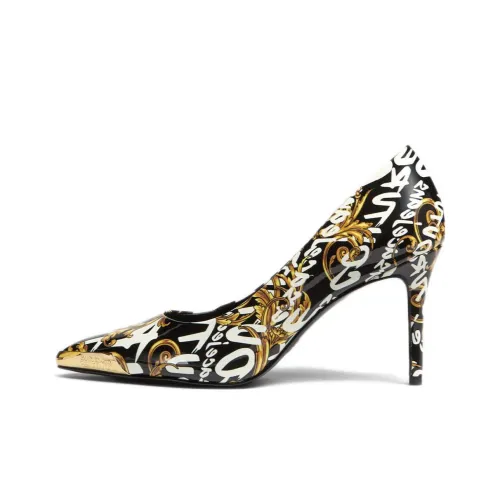 VERSACE JEANS Couture High Heels Women's Black/Gold