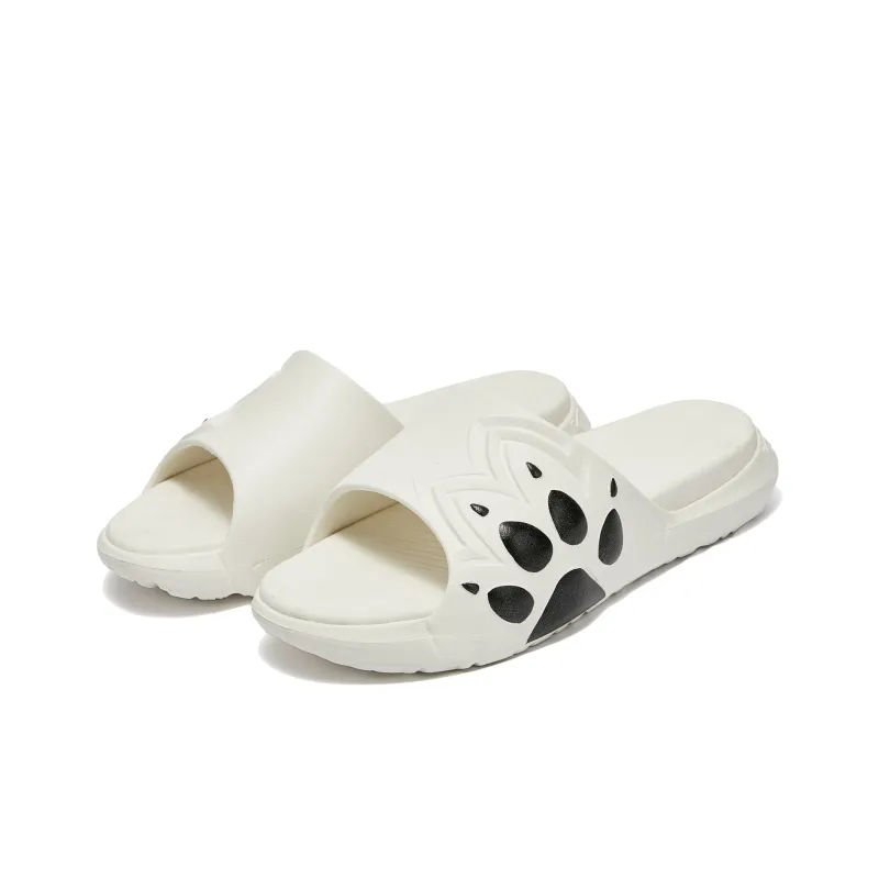 KELME EVA Slip Resistant Abrasion Resistant Quick Dry Sports Slippers Unisex Beige White Black-2