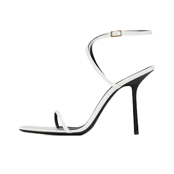 SAINT LAURENT 110mm Strappy Leather Sandals-0