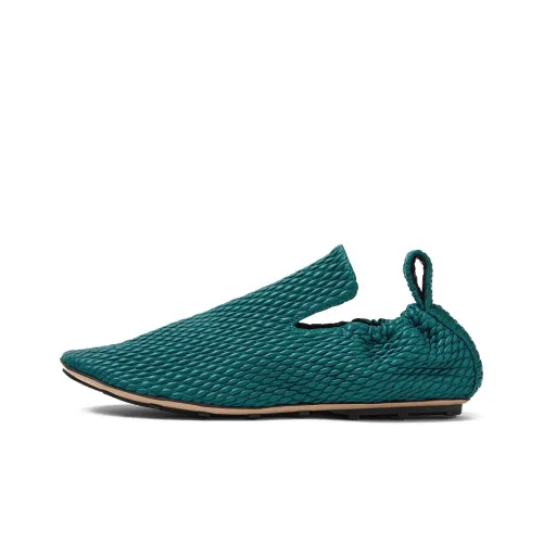 Bottega Veneta Lattice Men's Casual Shoes Men Turquoise