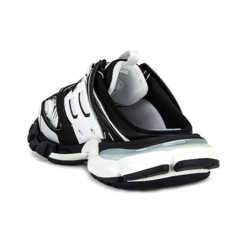 Balenciaga Track Mule Black White-3