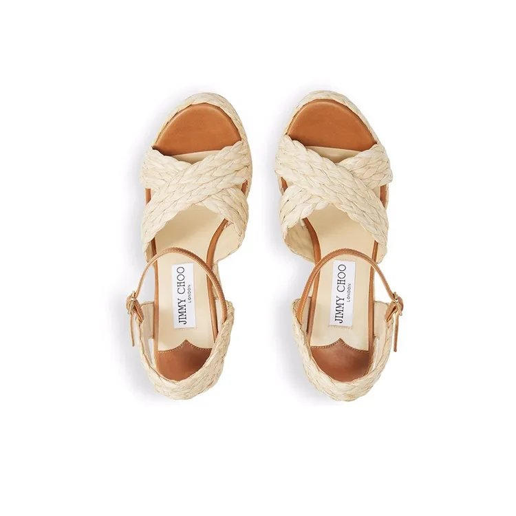 Jimmy Choo Dellena 100mm Wedge Sandals-3