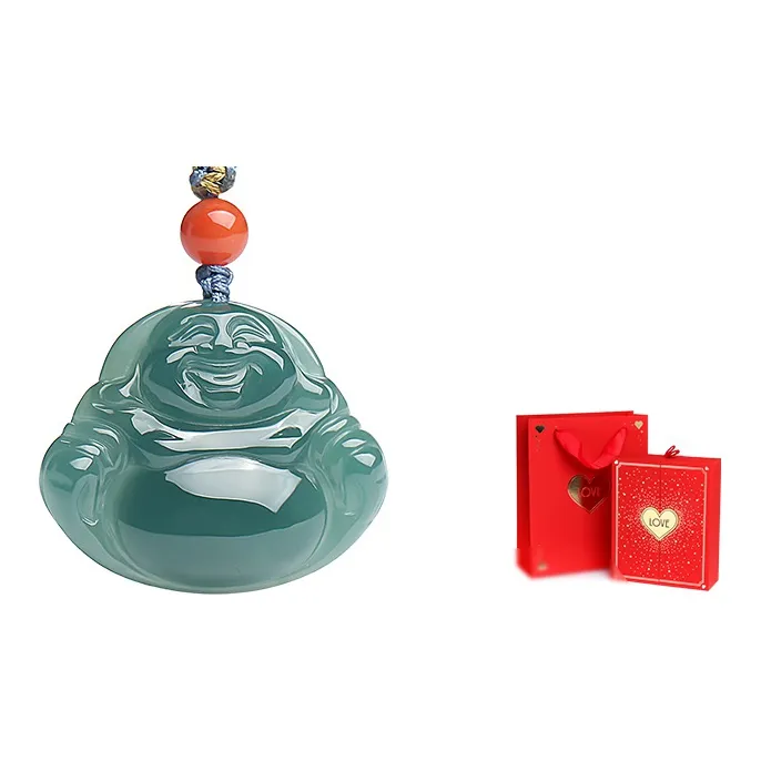 With The Heart Of The Jade Ice Glutinous Jadeite Necklaces Unisex-9