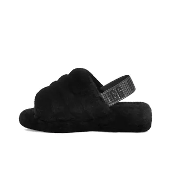UGG FLUFF YEAH Fashion Comfortable Sandal Women's Black