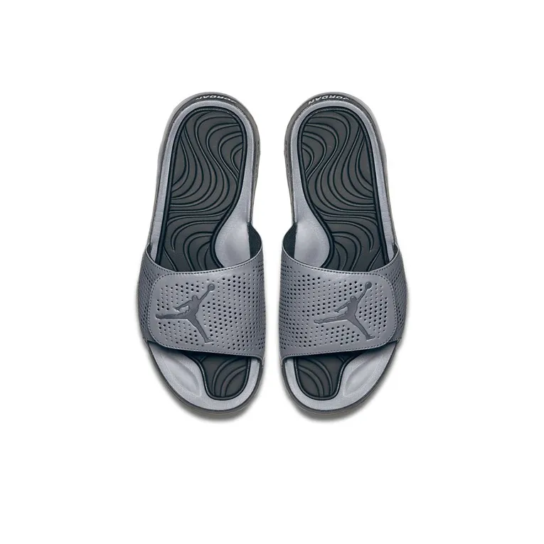 JORDAN Hydro 5 Slides BlackGrey 'Black Grey'-2