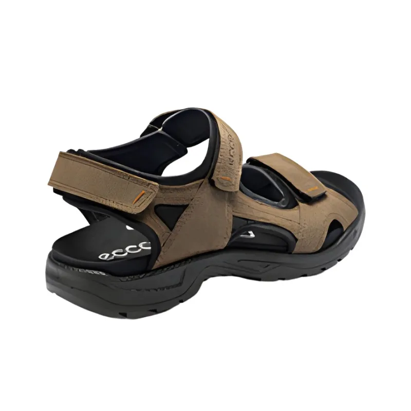 Ecco Beach Sandals Men Brown Black-3