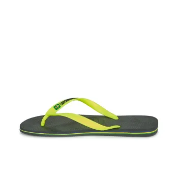 Havaianas Brazil Logo Stylish Sandals Men's Black Green
