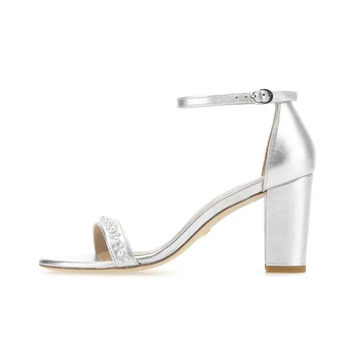 stuart weitzman Nearly Nude 80mm Faux-pearl Sandals