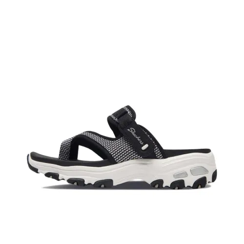 Skechers D'LITES Series Slide Slippers Women's Black