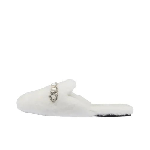 MIU MIU Wrap-toe Slippers Women's White