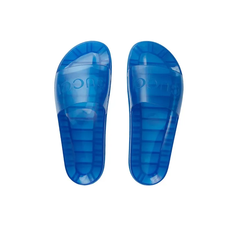 GUCCI Slide Sandal 'Transparent Blue'-3