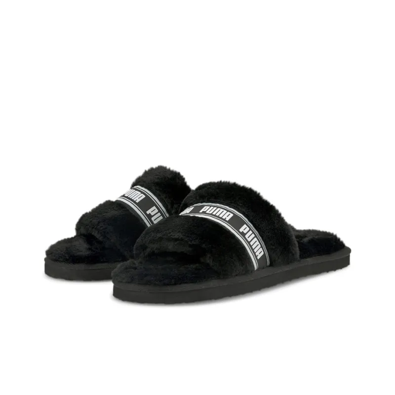 PUMA Fluff Slide 'Black' Women's-2