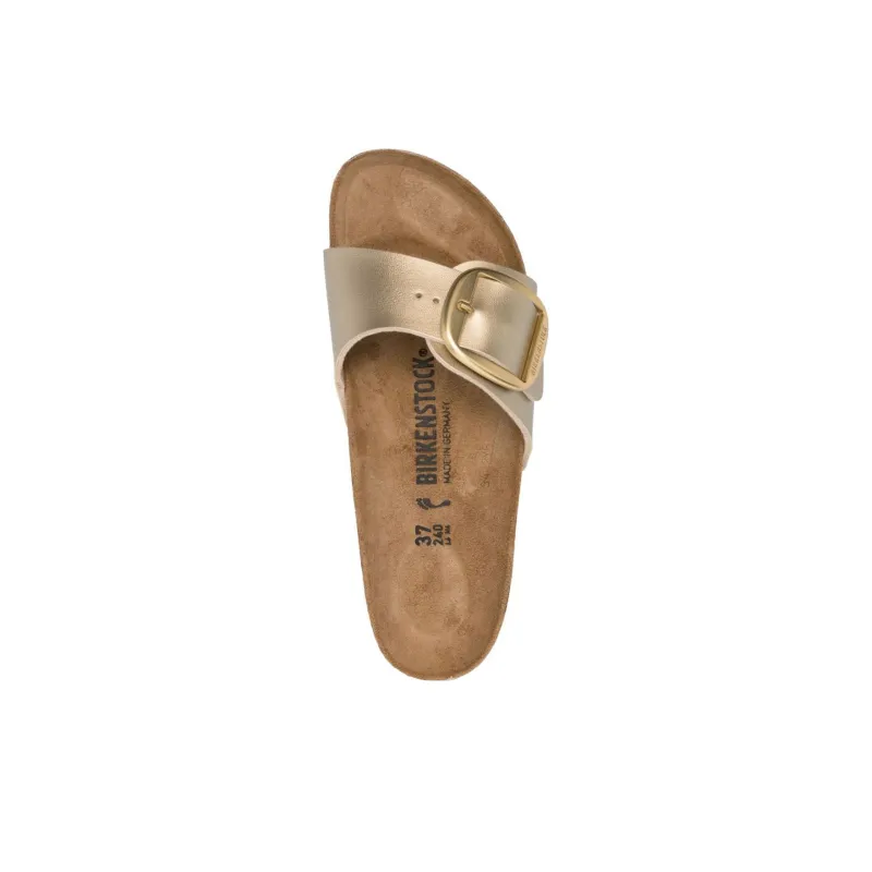 Birkenstock Madrid Big Buckle Slide Slippers Women's Silver-2