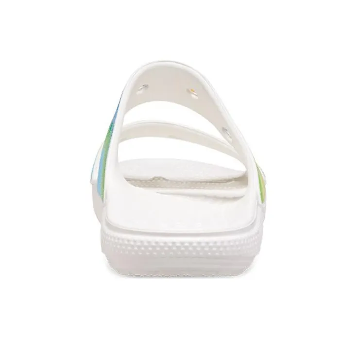 Crocs Slide Slippers Unisex White/Multicolor Color-4