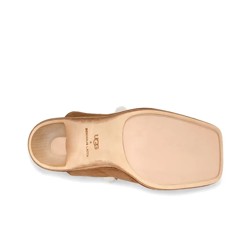 UGG Court Mule High Heels Women's Chestnut-5