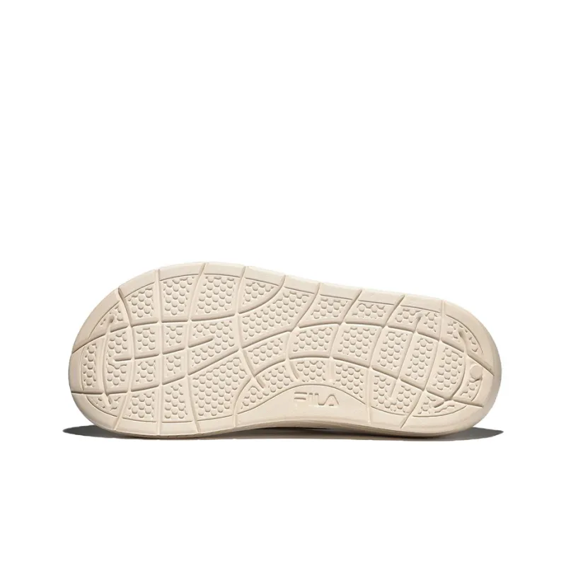 FILA Fong Song Platform Flip Flops Unisex Beige Korean Version-3