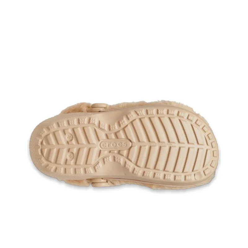 Crocs Classic Fur Sure Clogs 'Chai' Women's-6