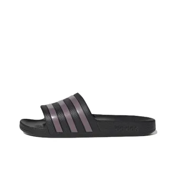 Adidas Adilette Aqua 'Black Purple' Women's
