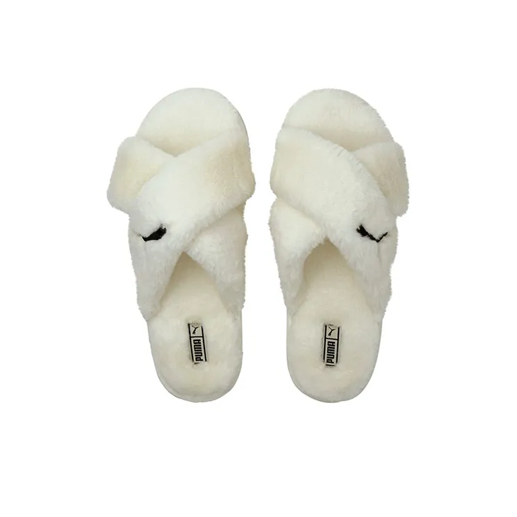 PUMA Fluff X Strap Slide 'Whisper White' Women's-3