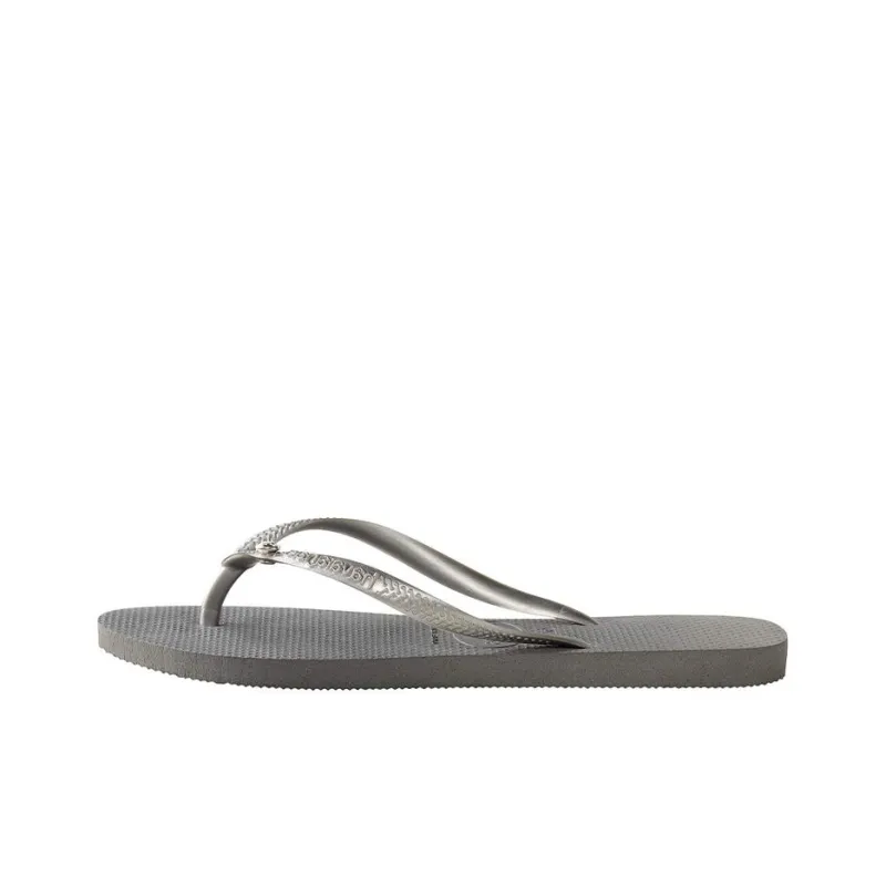Swarovski x Havaianas Stylish Sandals Women's Sky Gray-1