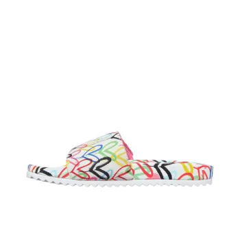 Skechers Bobs Slide Slippers Women's White/Multicolor Color
