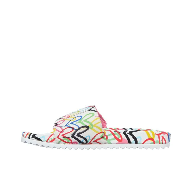 Skechers Bobs Slide Slippers Women's White/Multicolor Color-0