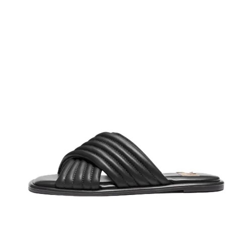 MICHAEL KORS Portia Slide Slippers Women's Black
