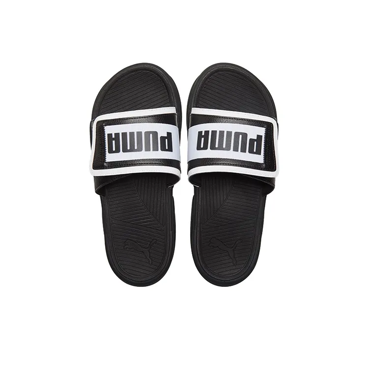 PUMA Royalcat Sports Slippers Unisex Black White-3