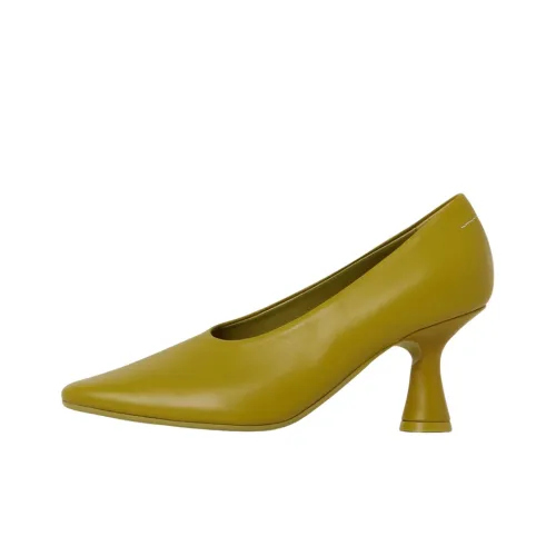 MM6 Maison Margiela High Heels Women's Low-Top Yellow