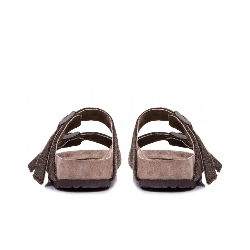 Birkenstock x RICK OWENS/RO Arizona Slide Slippers Men's Dark Brown-3