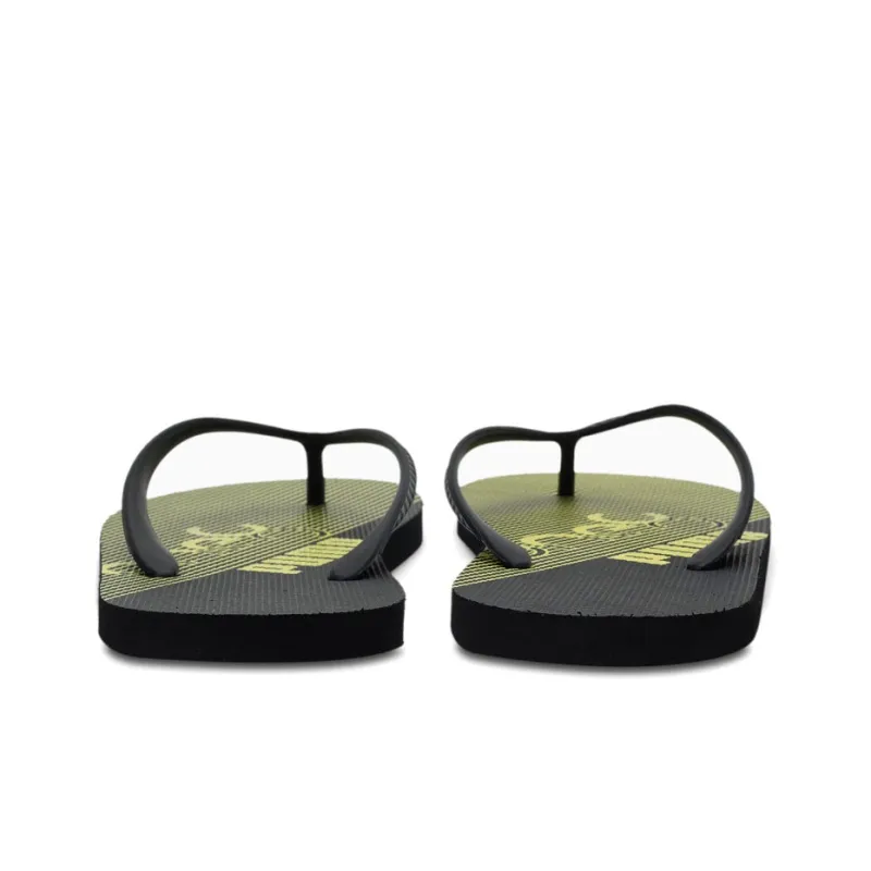 PUMA One8 Virat Kohli Slide Slippers Unisex Black Yellow-3