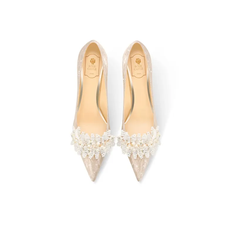 ROSE CASTLE High Heels Women's Gold-1
