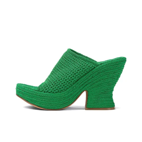 Bottega Veneta Slide Slippers Women's Green