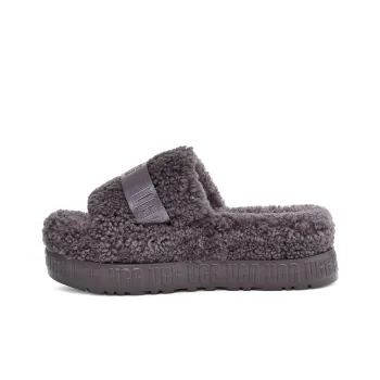 UGG Fluffita Thick Sole Slipper Gray Women's