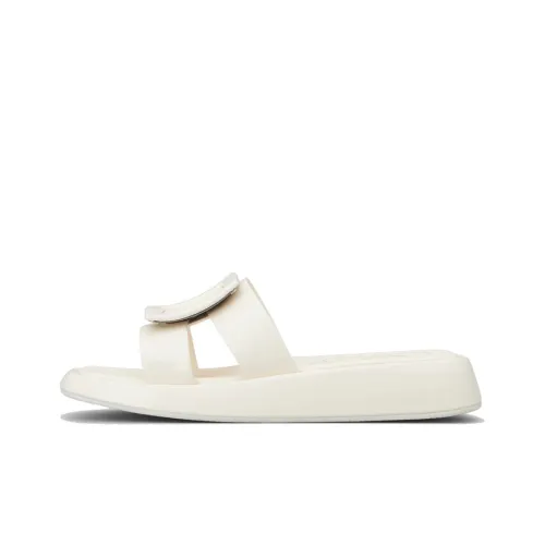 Roger Vivier Slide Slippers Women's Cream White