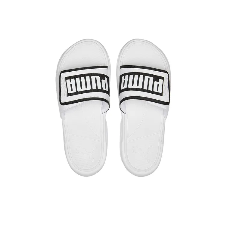 PUMA Royalcat Rubber Sole Slip Resistant Slide Slippers Unisex White Black-3