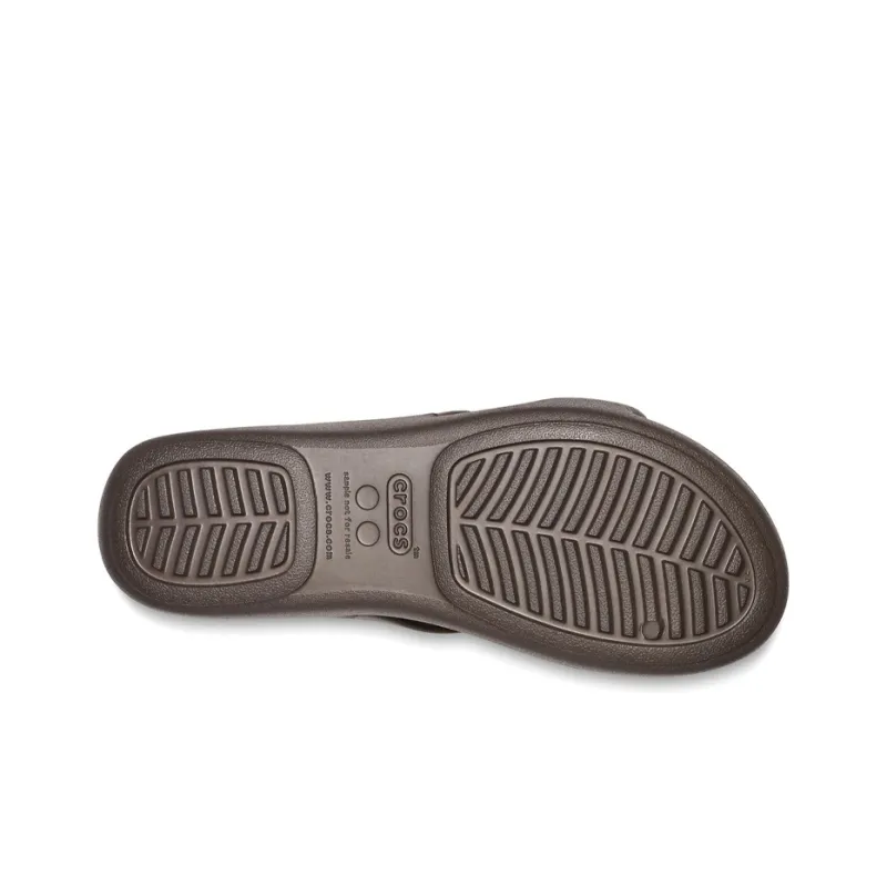 Crocs Monterey Slide Slippers Women's Dark Brown-6
