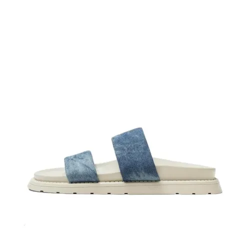 ZARA Slide Slippers Men Sea Blue