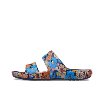 Crocs Classic Crocs Retro Floral Sandals 'Blue Multi'