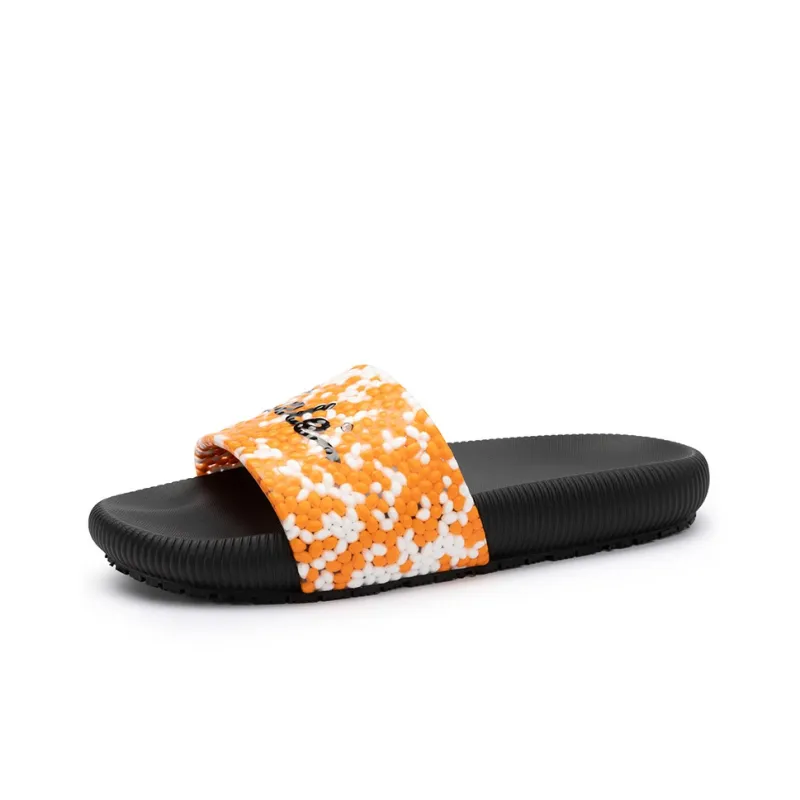 CELE Slide Slippers Unisex Gray Blue/Orange White-6