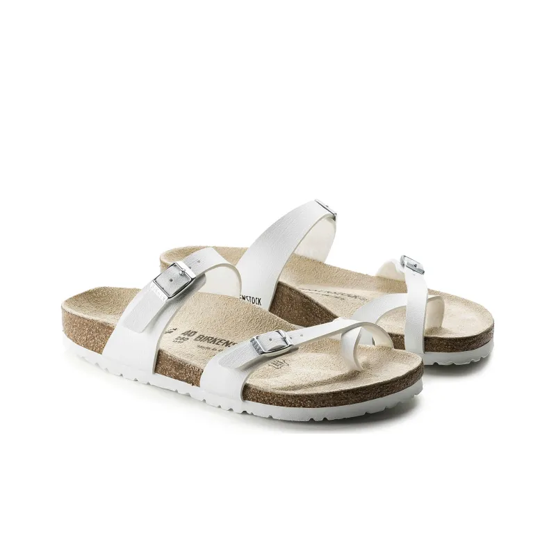 Birkenstock Slide Slippers Unisex White Regular-2