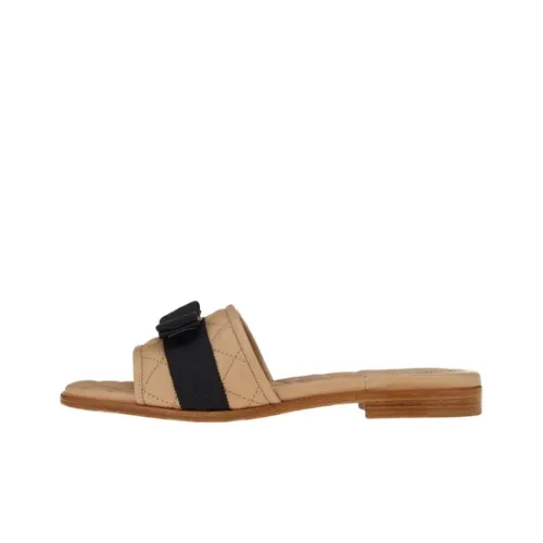 FERRAGAMO Vara Bow Quilted Slides