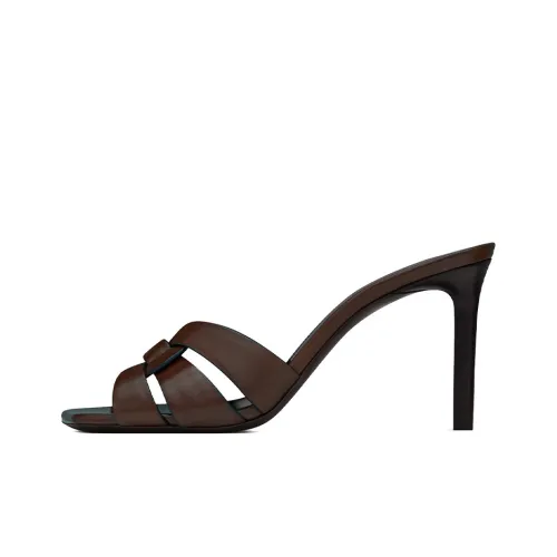 SAINT LAURENT Tribute High Heels Women's Chocolate