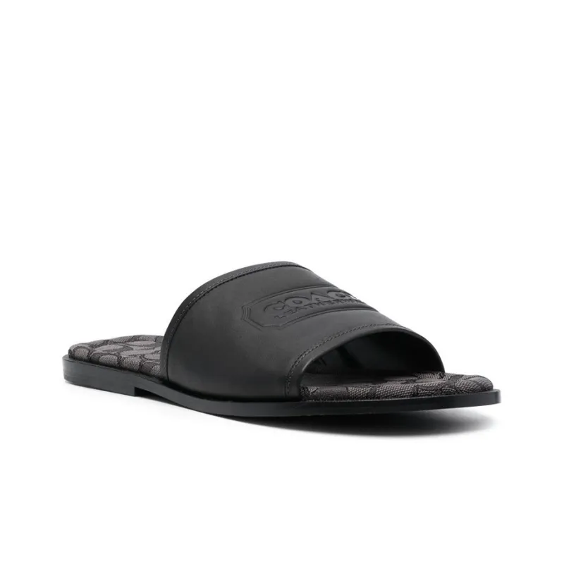 COACH Slide Slippers Men's Black-1
