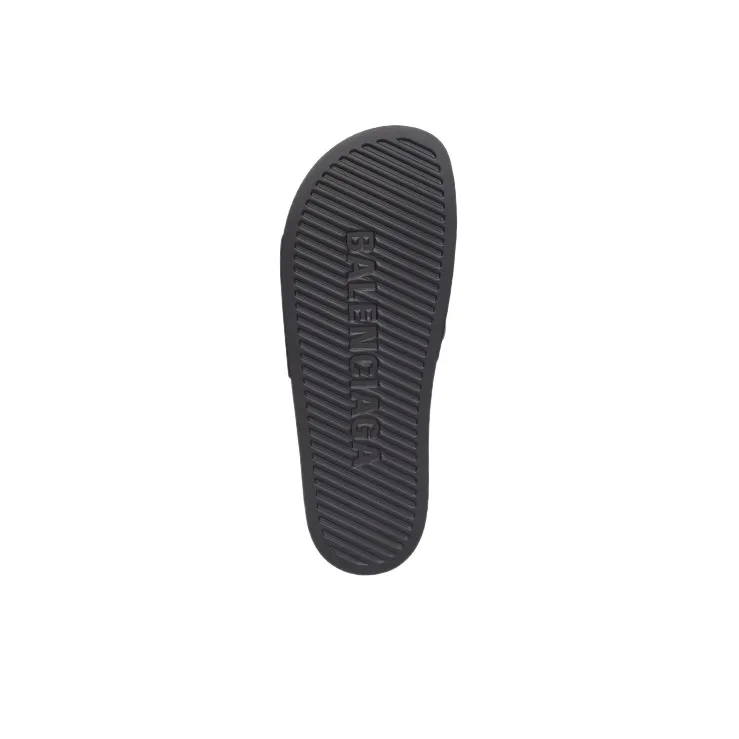 Balenciaga Paris Slide Slippers Women's Black-5